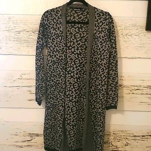 Black and Grey Leopard print Sweater